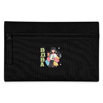 Anime and Boba Bubble Tea - Pencil Case - black - Front