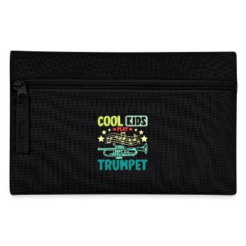 Trumpeters children cool kids play tumpet - Pencil Case - black - Front