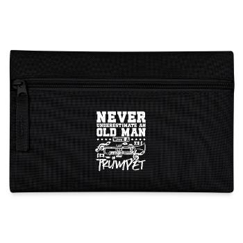 Ne sous-estimez jamais un vieil homme avec une trompette - Trousse - noir - Devant