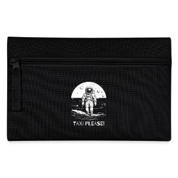 Taxi please, astronaut - Pencil Case - black - Front
