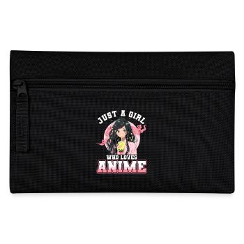 Just a girl who loves Anime - Federtasche - Schwarz - Vorne