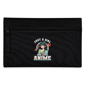 Just a girl who loves Anime - Federtasche - Schwarz - Vorne