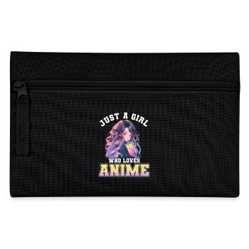 Just a girl who loves Anime - Federtasche - Schwarz - Vorne
