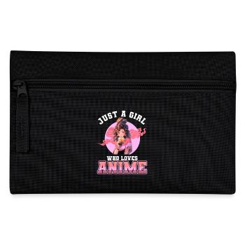 Just a girl who loves Anime - Federtasche - Schwarz - Vorne