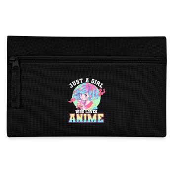 Just a girl who loves Anime - Federtasche - Schwarz - Vorne