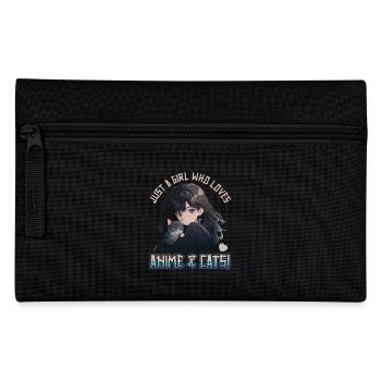 Kawaii Manga Just a girl who loves Anime and Cats - Federtasche - Schwarz - Vorne