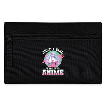 Just a girl who loves Anime - Federtasche - Schwarz - Vorne