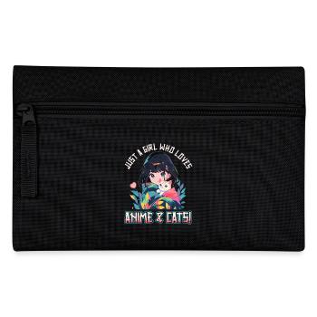 Kawaii Manga Just a girl who loves Anime and Cats - Federtasche - Schwarz - Vorne