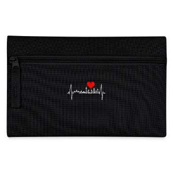 Madrid Skyline Heartbeat Espagne Silhouette Pulse - Trousse - noir - Devant