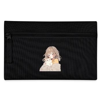 Anime et chats Kawaii Girl Anime - Trousse - noir - Devant