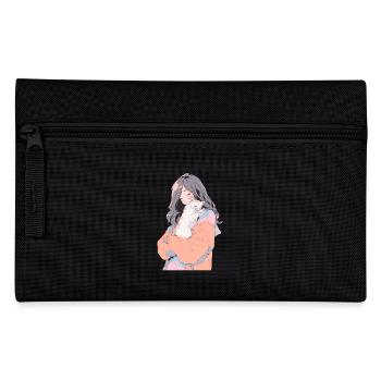 Anime et chats Kawaii Girl Anime - Trousse - noir - Devant