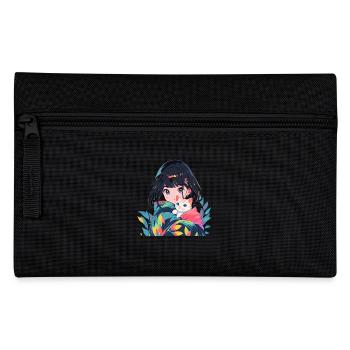 Anime et chats Kawaii Girl Anime - Trousse - noir - Devant