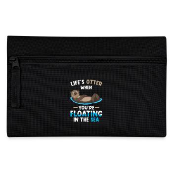 Seeotter Spruch Lustig Otter Geschenk - Federtasche - Schwarz - Vorne