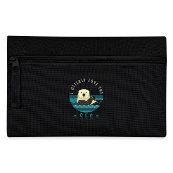 Seeotter Spruch Lustig Otter Geschenk - Federtasche - Schwarz - Vorne