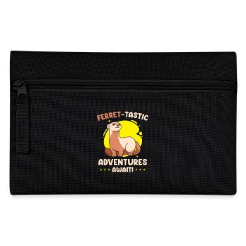 Ferret gift for ferret owners - Pencil Case - black - Front