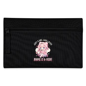 Juste une fille qui aime l’anime et la K-Pop - Trousse - noir - Devant