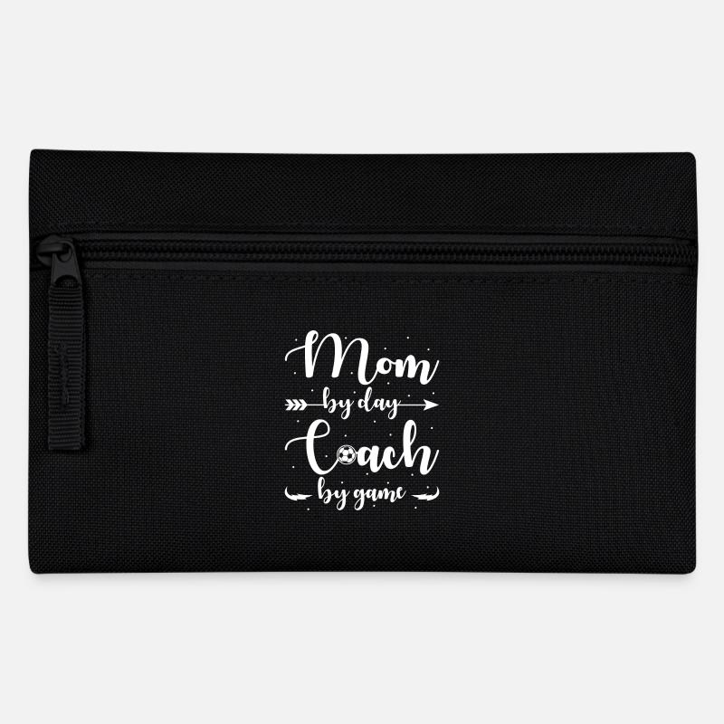 Fußball Mama Mutter Am Tag Trainer am Spieltag - Federtasche - Schwarz