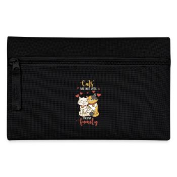 Cat Family - Pencil Case - black - Front