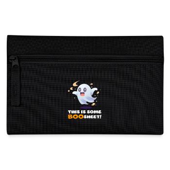 This Is Some Boo Sheet Funny Halloween Ghost - Pencil Case - black - Front