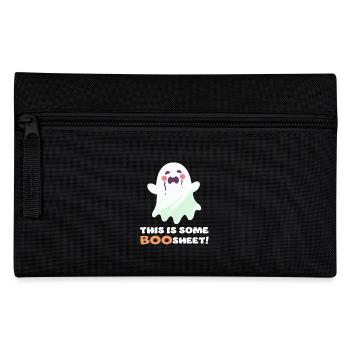 Drôle Boo Sheet Dire avec fantôme mignon - Trousse - noir - Devant