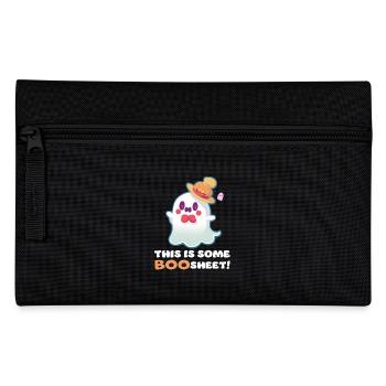 This Is Some Boo Sheet Funny Halloween Ghost - Pencil Case - black - Front