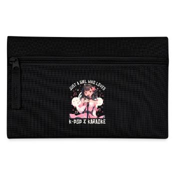 Just a Girl who loves Anime K-Pop and Karaoke - Federtasche - Schwarz - Vorne