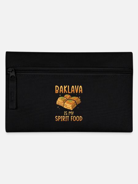 Baklava ist meine Leibspeise - Federtasche - Schwarz
