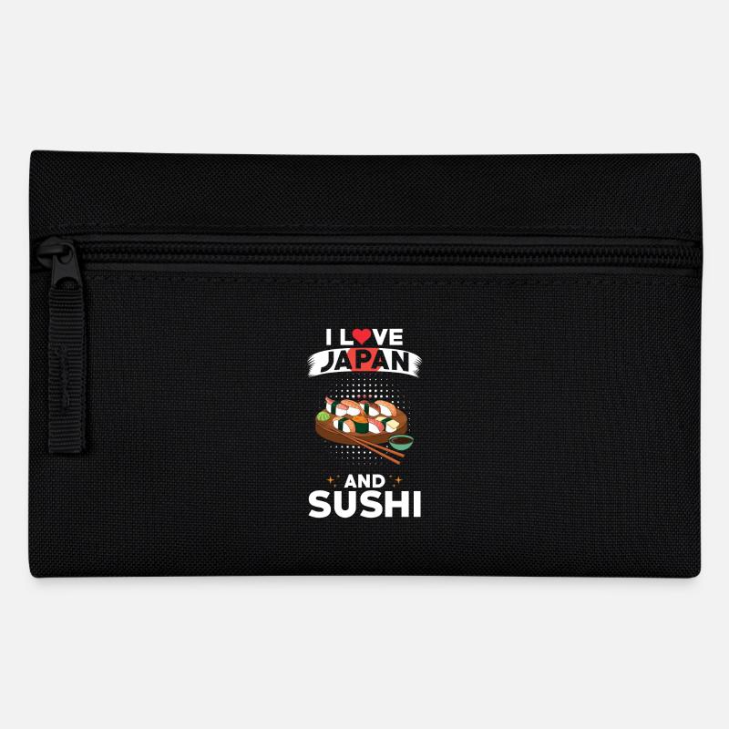 Sushi Japan Japanese Cuisine - Pencil Case - black