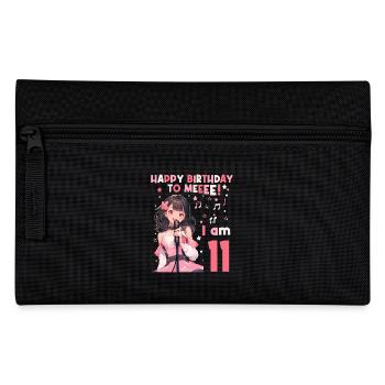 Anime Mandga K-Pop KPop Mädchen 11. Geburtstag - Federtasche - Schwarz - Vorne