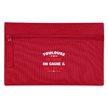 Rugby Toulouse Humour Cadeau Supporter - Trousse - rouge - Devant