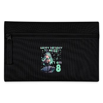 Anime Mandga K-Pop KPop Girl 8th Birthday - Pencil Case - black - Front