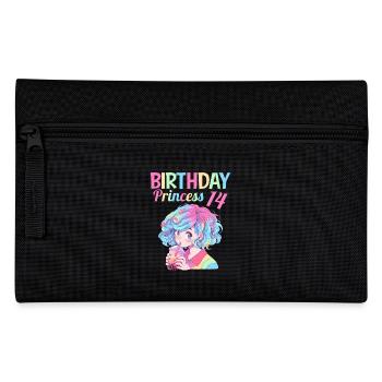Anime Mandga Boba Bubble Tea 14. Geburtstag - Federtasche - Schwarz - Vorne