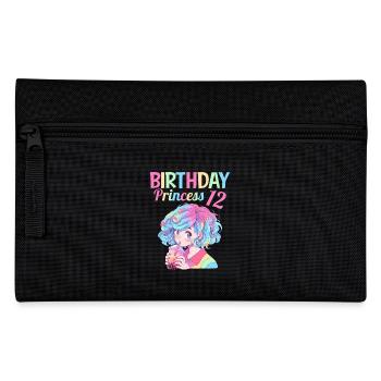Anime Mandga Boba Bubble Tea 12. Geburtstag - Federtasche - Schwarz - Vorne