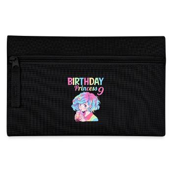 Anime Mandga Boba Bubble Tea 9th Birthday - Pencil Case - black - Front