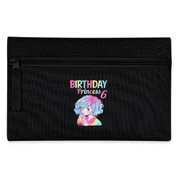 Anime Mandga Boba Bubble Tea 6th Birthday - Pencil Case - black - Front
