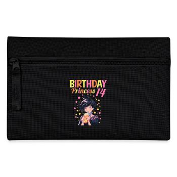 Anime Mandga Boba Bubble Tea 14. Geburtstag - Federtasche - Schwarz - Vorne