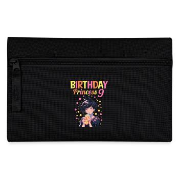 Anime Mandga Boba Bubble Tea 9th Birthday - Pencil Case - black - Front