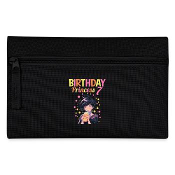 Anime Mandga Boba Bubble Tea 7th Birthday - Pencil Case - black - Front
