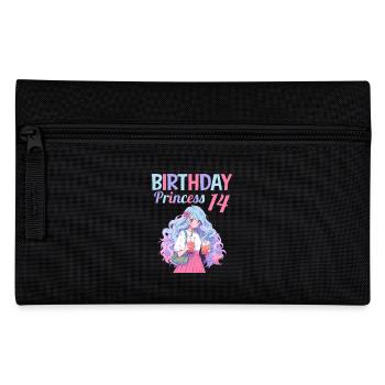 Anime Mandga Boba Bubble Tea 14. Geburtstag - Federtasche - Schwarz - Vorne