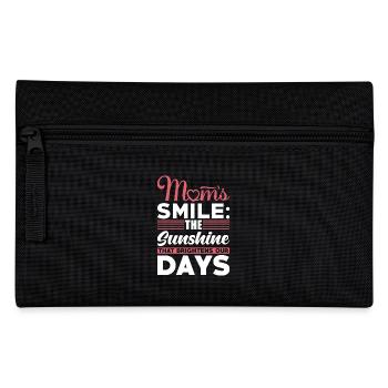 Maman Sourire Mère Amour Inspiration Cadeau - Trousse - noir - Devant