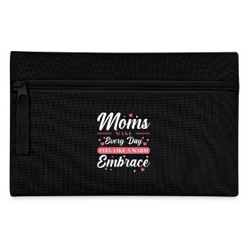 Mom Hug Mother Love Inspiration Gift - Pencil Case - black - Front