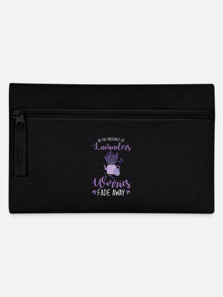 Lavender Lavender Flower Essential Oil Lavender Scent - Pencil Case - black