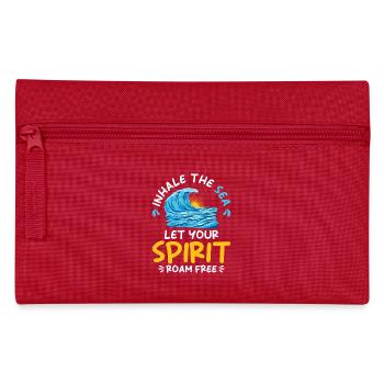 Ozean Meer Strandurlaub Souvenir Meeresbrise - Federtasche - Rot - Vorne