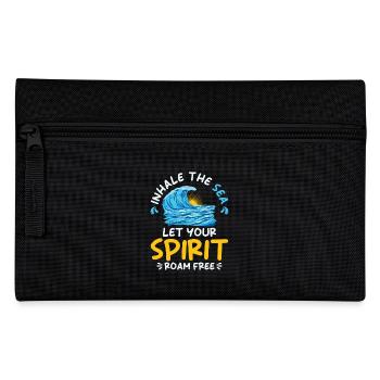 Ocean Sea Beach Holiday Souvenir Sea Breeze - Pencil Case - black - Front