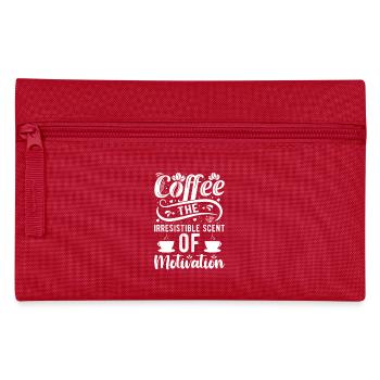 Café Caféine Motivation du matin - Trousse - rouge - Devant