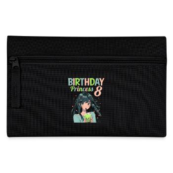 Anime Mandga Boba Bubble Tea 8th Birthday - Pencil Case - black - Front