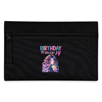 Anime Mandga Boba Bubble Tea 14. Geburtstag - Federtasche - Schwarz - Vorne