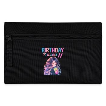 Anime Mandga Boba Bubble Tea 11. Geburtstag - Federtasche - Schwarz - Vorne