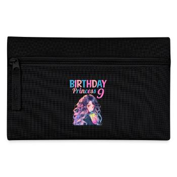 Anime Mandga Boba Bubble Tea 9th Birthday - Pencil Case - black - Front
