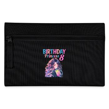 Anime Mandga Boba Bubble Tea 8th Birthday - Pencil Case - black - Front